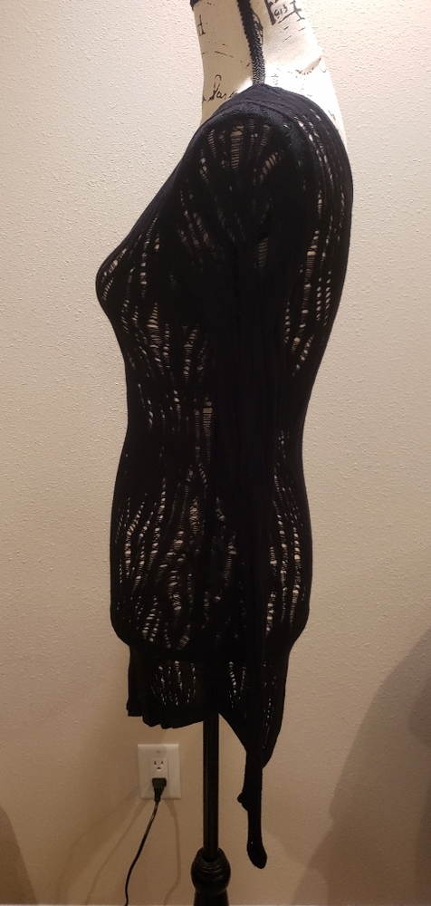 Express Open Weave Asymmetrical Sweater Nwot - image 5